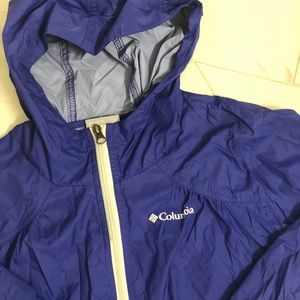 Youth Large Purple Columbia RainJacket
